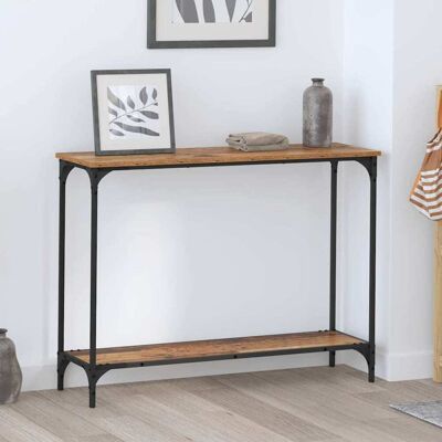 vidaXL Konsolentisch Altholz 101 x 30.5 x 75 cm Holzwerkstoff - Braun vidaXL Konsolentisch Altholz 101 x 30.5 x 75 cm Holzwerkstoff - Braun