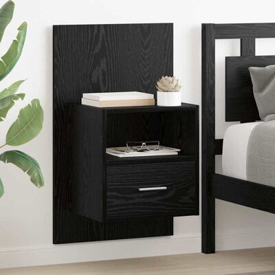 vidaXL Nachttisch 2 pcs Schwarz Eichen-Optik 50 x 32.5 x 80cm - Schwarz vidaXL Nachttisch 2 pcs Schwarz Eichen-Optik 50 x 32.5 x 80cm - Schwarz
