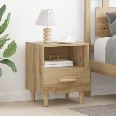 vidaXL Nachttisch 2 pcs Artisan-Eiche 40 x 35 x 47 cm Holzwerkstoff - Braun vidaXL Nachttisch 2 pcs Artisan-Eiche 40 x 35 x 47 cm Holzwerkstoff - Braun
