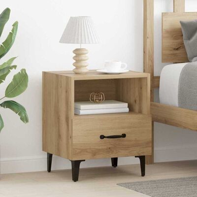 vidaXL Nachttisch Artisan-Eiche 40 x 35 x 47,5 cm Holzwerkstoff - Braun vidaXL Nachttisch Artisan-Eiche 40 x 35 x 47,5 cm Holzwerkstoff - Braun