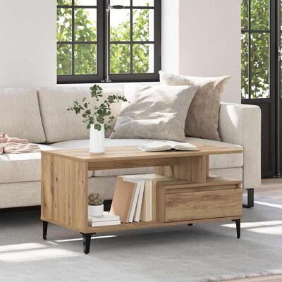 vidaXL Couchtisch Artisan-Eiche 90 x 49 x 45 cm Holzwerkstoff - Braun vidaXL Couchtisch Artisan-Eiche 90 x 49 x 45 cm Holzwerkstoff - Braun