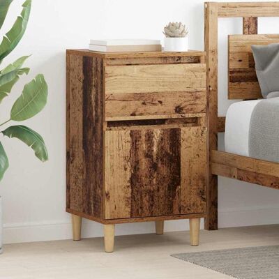 vidaXL Nachttisch 2 pcs Altholz 40 x 35 x 70 cm Holzwerkstoff - Braun vidaXL Nachttisch 2 pcs Altholz 40 x 35 x 70 cm Holzwerkstoff - Braun