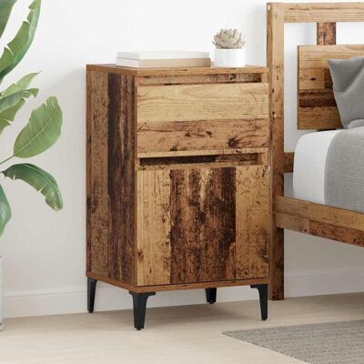 vidaXL Nachttisch mit Schubladen Altholz 40 x 35 x 70 cm Holzwerkstoff - Braun vidaXL Nachttisch mit Schubladen Altholz 40 x 35 x 70 cm Holzwerkstoff - Braun