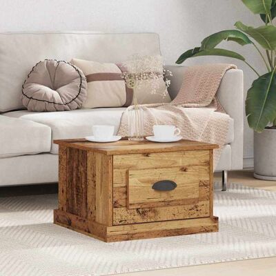 vidaXL Couchtisch mit Schubladen Altholz 50 x 50 x 35 cm Holzwerkstoff - Braun vidaXL Couchtisch mit Schubladen Altholz 50 x 50 x 35 cm Holzwerkstoff - Braun