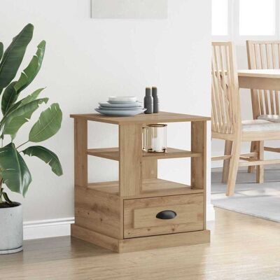vidaXL Nachttisch Artisan-Eiche 50 x 50 x 60 cm Holzwerkstoff - Braun vidaXL Nachttisch Artisan-Eiche 50 x 50 x 60 cm Holzwerkstoff - Braun
