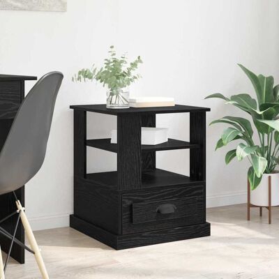 vidaXL Nachttisch Schwarz Eichen-Optik 50 x 50 x 60 cm Holzwerkstoff - Schwarz vidaXL Nachttisch Schwarz Eichen-Optik 50 x 50 x 60 cm Holzwerkstoff - Schwarz