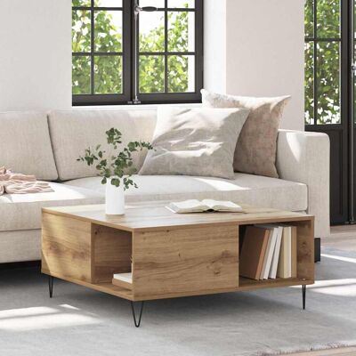 vidaXL Couchtisch Artisan-Eiche 80 x 80 x 36,5 cm Holzwerkstoff - Braun vidaXL Couchtisch Artisan-Eiche 80 x 80 x 36,5 cm Holzwerkstoff - Braun