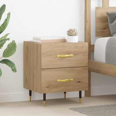 vidaXL Nachttisch Artisan-Eiche 40 x 35 x 47,5 cm Holzwerkstoff - Braun vidaXL Nachttisch Artisan-Eiche 40 x 35 x 47,5 cm Holzwerkstoff - Braun
