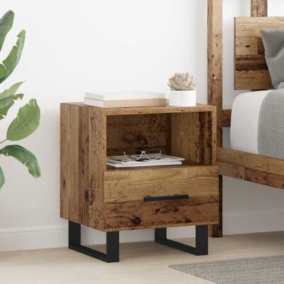 vidaXL Nachttisch Altholz 40 x 35 x 47,5 cm Holzwerkstoff - Braun vidaXL Nachttisch Altholz 40 x 35 x 47,5 cm Holzwerkstoff - Braun
