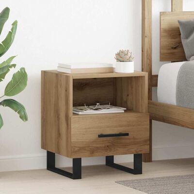 vidaXL Nachttisch Artisan-Eiche 40 x 35 x 47,5 cm Holzwerkstoff - Braun vidaXL Nachttisch Artisan-Eiche 40 x 35 x 47,5 cm Holzwerkstoff - Braun