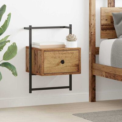 vidaXL Nachttisch 2 pcs Altholz 35 x 30 x 51 cm Holzwerkstoff - Braun vidaXL Nachttisch 2 pcs Altholz 35 x 30 x 51 cm Holzwerkstoff - Braun