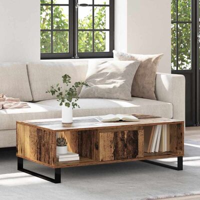 vidaXL Couchtisch Altholz 104 x 60 x 35 cm Holzwerkstoff - Braun vidaXL Couchtisch Altholz 104 x 60 x 35 cm Holzwerkstoff - Braun
