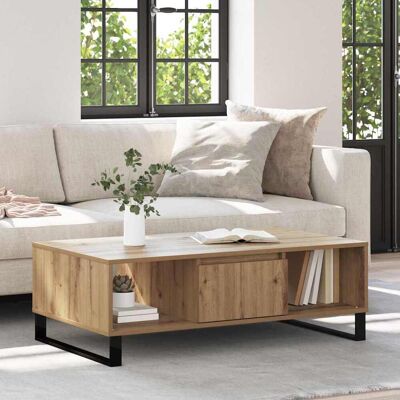 vidaXL Couchtisch Artisan-Eiche 104 x 60 x 35 cm Holzwerkstoff - Braun vidaXL Couchtisch Artisan-Eiche 104 x 60 x 35 cm Holzwerkstoff - Braun