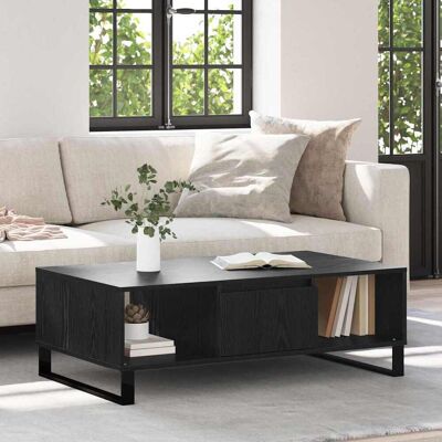 vidaXL Couchtisch Schwarz Eichen-Optik 104 x 60 x 35 cm Holzwerkstoff - Schwarz vidaXL Couchtisch Schwarz Eichen-Optik 104 x 60 x 35 cm Holzwerkstoff - Schwarz