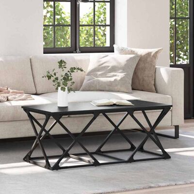 vidaXL Couchtisch Schwarz Eichen-Optik 100 x 49 x 40 cm Holzwerkstoff - Schwarz vidaXL Couchtisch Schwarz Eichen-Optik 100 x 49 x 40 cm Holzwerkstoff - Schwarz