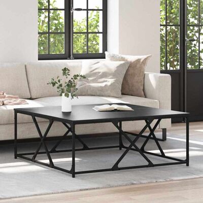 vidaXL Couchtisch Schwarz Eichen-Optik 100 x 100 x 40 cm Holzwerkstoff - Schwarz vidaXL Couchtisch Schwarz Eichen-Optik 100 x 100 x 40 cm Holzwerkstoff - Schwarz