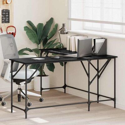 vidaXL Schreibtisch Schwarz Eichen-Optik 149 x 149 x 75 cm - Schwarz vidaXL Schreibtisch Schwarz Eichen-Optik 149 x 149 x 75 cm - Schwarz