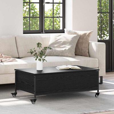 vidaXL Couchtisch Schwarz Eichen-Optik 91 x 55 x 32 cm Holzwerkstoff - Schwarz vidaXL Couchtisch Schwarz Eichen-Optik 91 x 55 x 32 cm Holzwerkstoff - Schwarz