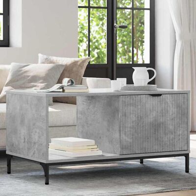 vidaXL Couchtisch Beton Grau 90 x 49 x 46 cm Holzwerkstoff - Grau vidaXL Couchtisch Beton Grau 90 x 49 x 46 cm Holzwerkstoff - Grau