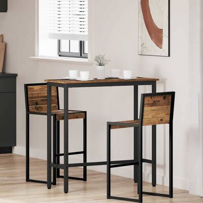 vidaXL Tisch Altholz 100 x 40 x 100,5 cm Ingenieure Holz und Stahl - Braun vidaXL Tisch Altholz 100 x 40 x 100,5 cm Ingenieure Holz und Stahl - Braun