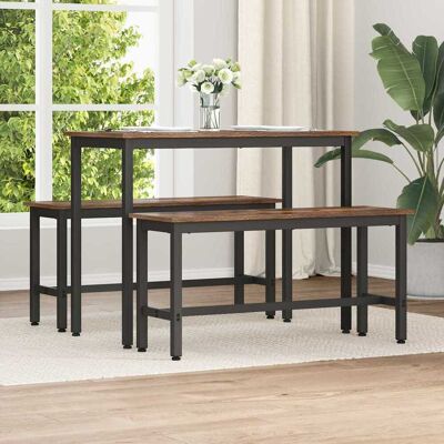 vidaXL Esstischbank Geräucherte Eiche 100 x 32,5 x 48,5 cm - Braun vidaXL Esstischbank Geräucherte Eiche 100 x 32,5 x 48,5 cm - Braun