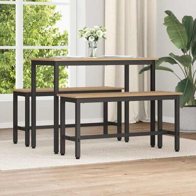 vidaXL Esstischbank Artisan-Eiche 100 x 32,5 x 48,5 cm - Braun vidaXL Esstischbank Artisan-Eiche 100 x 32,5 x 48,5 cm - Braun
