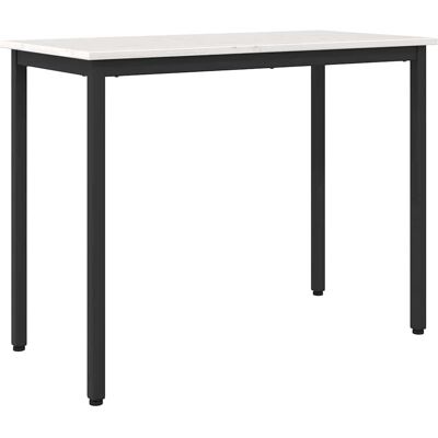 vidaXL Tisch Weiß 100 x 50 x 77 cm Ingenieure Holz und Stahl - Weiß vidaXL Tisch Weiß 100 x 50 x 77 cm Ingenieure Holz und Stahl - Weiß