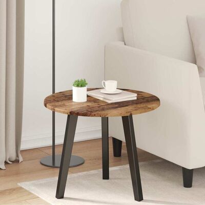 vidaXL Tischplatte Altholz Ø 50 x 1,5 cm Holzwerkstoff - Braun vidaXL Tischplatte Altholz Ø 50 x 1,5 cm Holzwerkstoff - Braun
