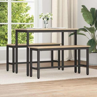 vidaXL Esstischbank Sonoma-Eiche 100 x 32,5 x 48,5 cm - Braun vidaXL Esstischbank Sonoma-Eiche 100 x 32,5 x 48,5 cm - Braun