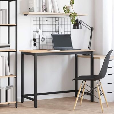 vidaXL Tisch Natur 100 x 50 x 77 cm Ingenieure Holz und Stahl - Braun vidaXL Tisch Natur 100 x 50 x 77 cm Ingenieure Holz und Stahl - Braun