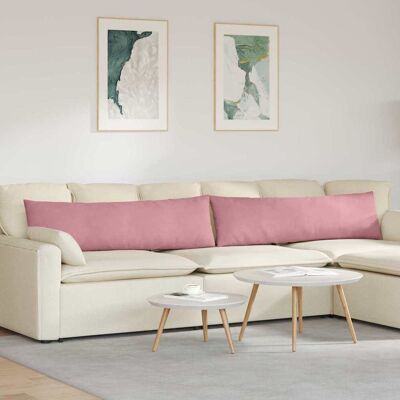vidaXL Sofakissen 2 pcs Rosa 145 x 40 cm Cordstoff - Rosa vidaXL Sofakissen 2 pcs Rosa 145 x 40 cm Cordstoff - Rosa