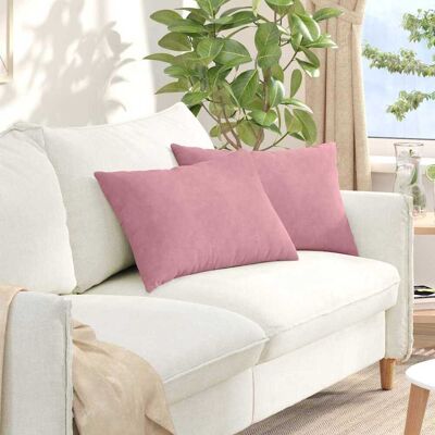 vidaXL Sofakissen 2 pcs Rosa 60 x 40 cm Cordstoff - Rosa vidaXL Sofakissen 2 pcs Rosa 60 x 40 cm Cordstoff - Rosa