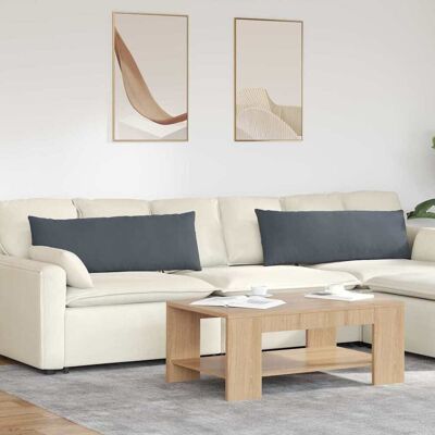 vidaXL Sofakissen 2 pcs Dunkelgrau 120 x 40 cm Cordstoff - Grau vidaXL Sofakissen 2 pcs Dunkelgrau 120 x 40 cm Cordstoff - Grau