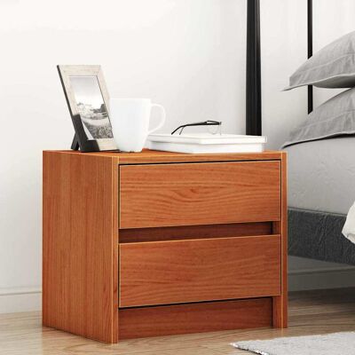 vidaXL Nachttische 2 pcs Wachsbraun 40 x 30.5 x 35.5 cm Kiefernholz - Braun vidaXL Nachttische 2 pcs Wachsbraun 40 x 30.5 x 35.5 cm Kiefernholz - Braun