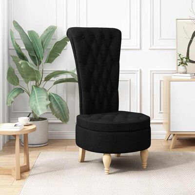 vidaXL Schlafsessel Schwarz 56,5 x 70 x 110 cm Stoff - Schwarz vidaXL Schlafsessel Schwarz 56,5 x 70 x 110 cm Stoff - Schwarz