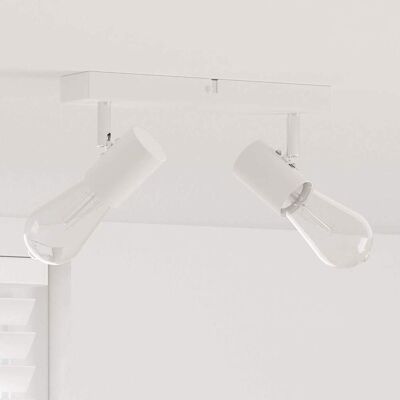 vidaXL Deckenstrahler mit Strahlern Weiß 26 x 6,5 x 11,5 cm Metall - Weiß vidaXL Deckenstrahler mit Strahlern Weiß 26 x 6,5 x 11,5 cm Metall - Weiß