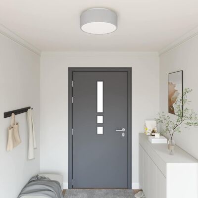vidaXL Graue Metall Stoff 38x13,5 cm Einbau-Deckenleuchte - Deckenleuchte vidaXL Graue Metall Stoff 38x13,5 cm Einbau-Deckenleuchte - Deckenleuchte