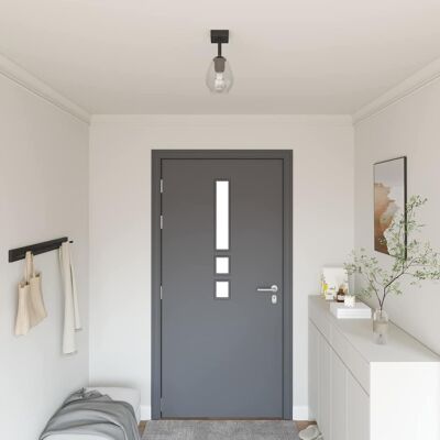 vidaXL Schwarze Zylinder-Wandleuchte - Wandlampe vidaXL Schwarze Zylinder-Wandleuchte - Wandlampe