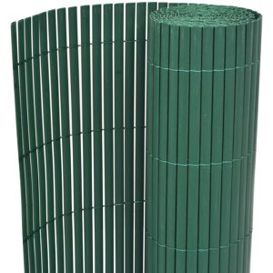 vidaXL Gartenzaun Doppelseitig PVC 90×500 cm Grün - Grün