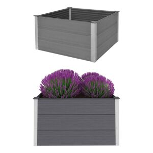 vidaXL Garten-Hochbeet WPC 100 x 100 x 54 cm Grau - Grau