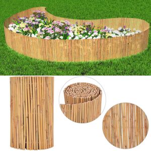 vidaXL Gartenzaun Bambus 500 x 50 cm - Braun