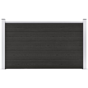 vidaXL Gartenzaun WPC 180×105 cm Grau - Grau