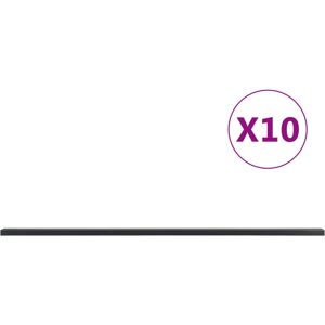 vidaXL Zaunpfosten 10 Stk. Grau 240 cm Stahl - Grau