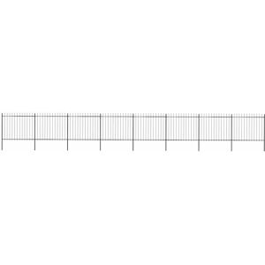 vidaXL Gartenzaun Stahl Stabil Rechteckig Modern - Schwarz vidaXL Gartenzaun Stahl Stabil Rechteckig Modern - Schwarz