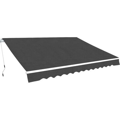 vidaXL Gelenkarmmarkise 350 cm Anthrazit - Anthrazit vidaXL Gelenkarmmarkise 350 cm Anthrazit - Anthrazit