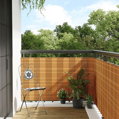 vidaXL Balkon Sichtschutz Hellbraun 500x100 cm Privacy Screen Outdoor Garden Zaun vidaXL Balkon Sichtschutz Hellbraun 500x100 cm Privacy Screen Outdoor Garden Zaun
