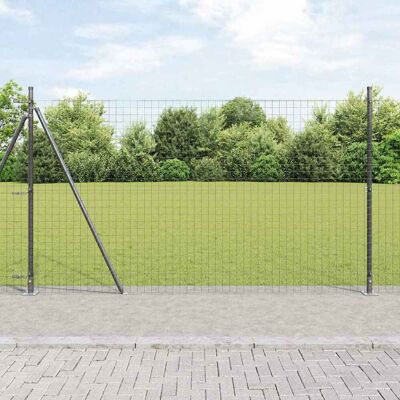 Vidaxl Zaunpfosten mit Bodenplatten 52 Stück Ø32mm 88,5cm Stahl Vidaxl Zaunpfosten mit Bodenplatten 52 Stück Ø32mm 88,5cm Stahl