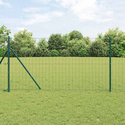 vidaXL Euro Zaun Bodenbefestigung 10 x 1 m PVC-beschichteter Stahl - Grün vidaXL Euro Zaun Bodenbefestigung 10 x 1 m PVC-beschichteter Stahl - Grün