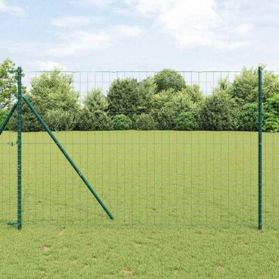 vidaXL Euro Zaun Bodenbefestigung 10 x 1,5 m PVC-beschichteter Stahl - Grün vidaXL Euro Zaun Bodenbefestigung 10 x 1,5 m PVC-beschichteter Stahl - Grün