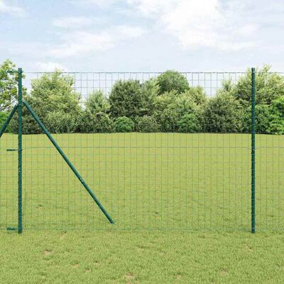 vidaXL Euro Zaun Bodenbefestigung 10 x 1,5 m PVC-beschichteter Stahl - Grün vidaXL Euro Zaun Bodenbefestigung 10 x 1,5 m PVC-beschichteter Stahl - Grün